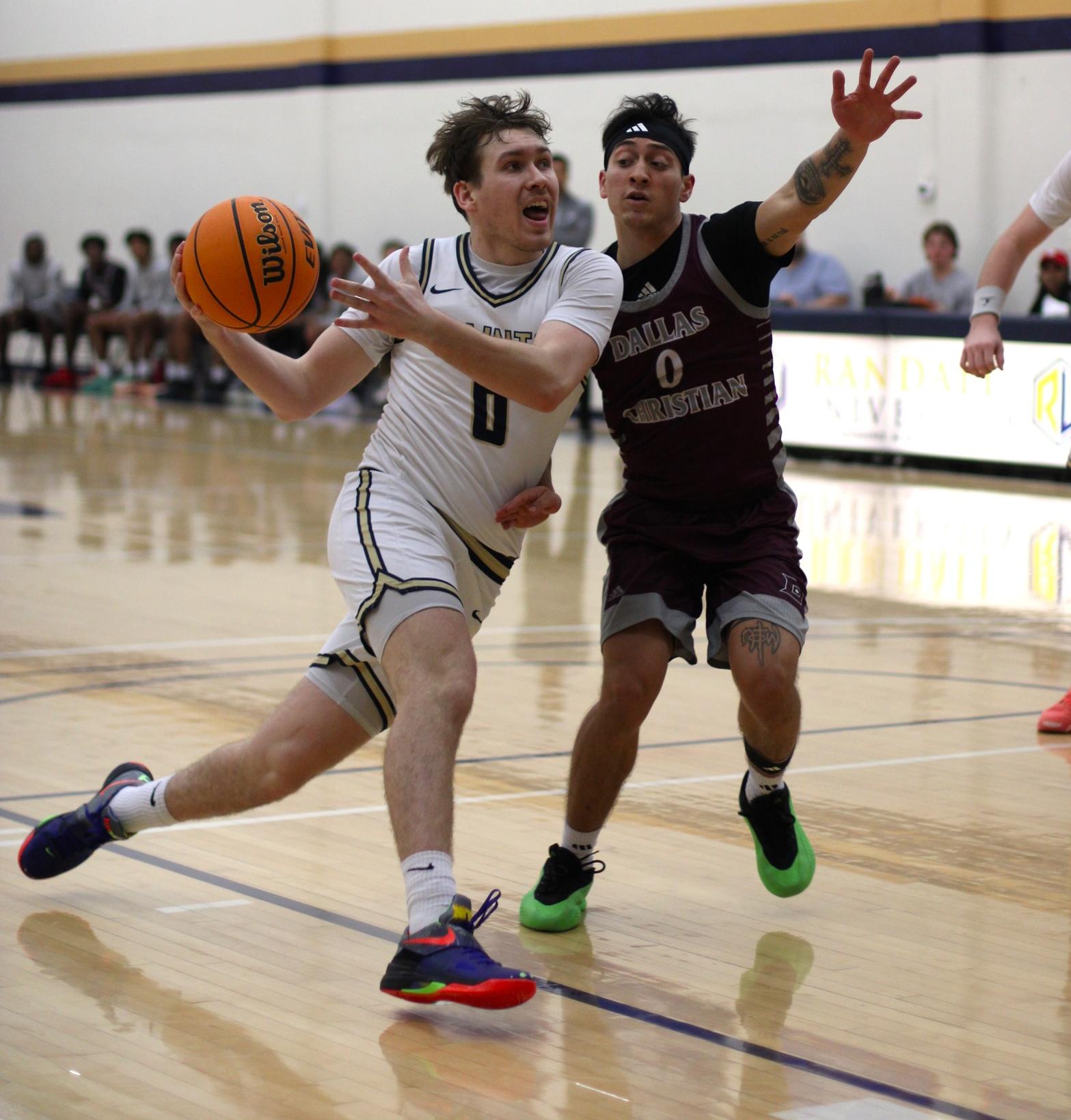 Big Second Half Helps MBB Sweep Champion